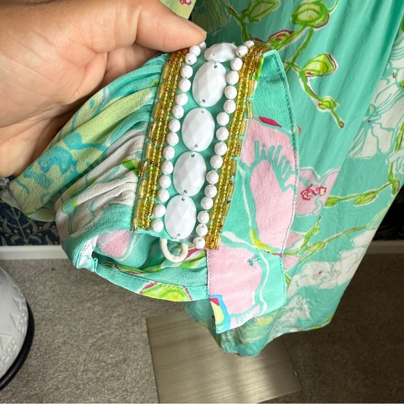 Lilly Pulitzer Madly Glamorous Harper Silk Beaded Dress - Picture 5 of 15